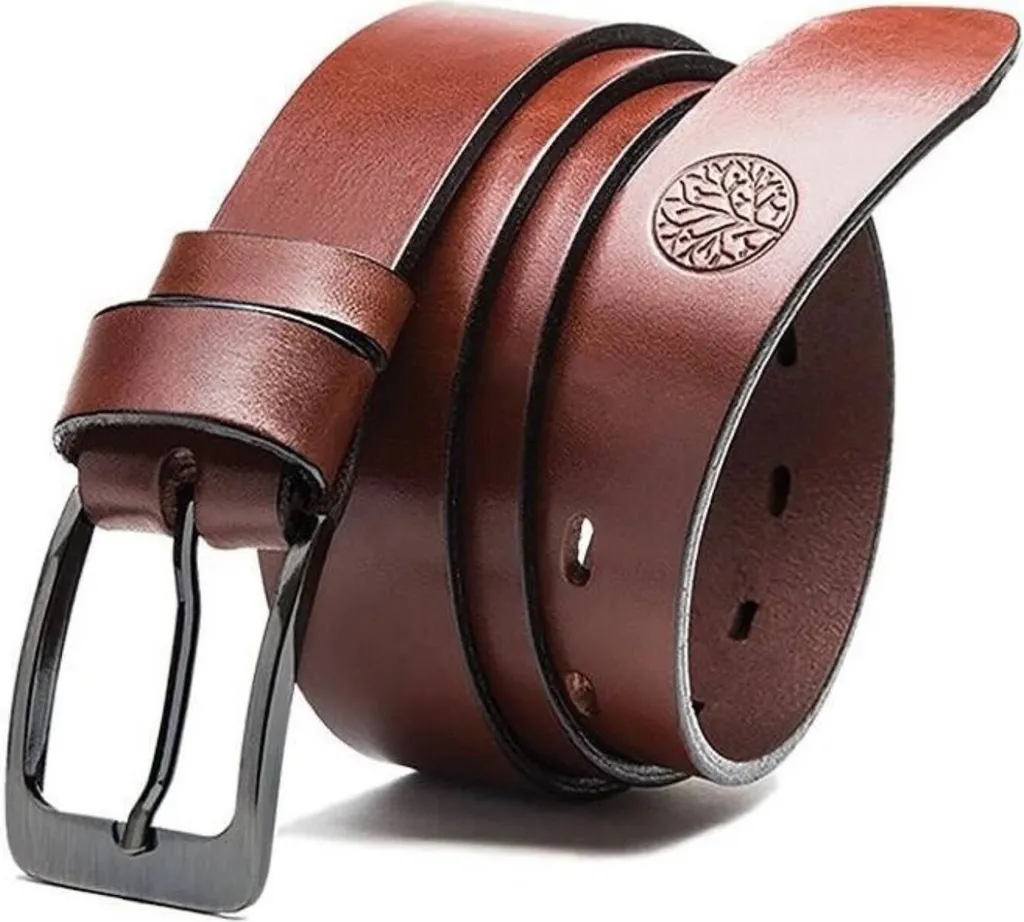 Cintura Betlewski LIC350 Pelle Bovina Marrone 120cm - Vera Pelle Uomo