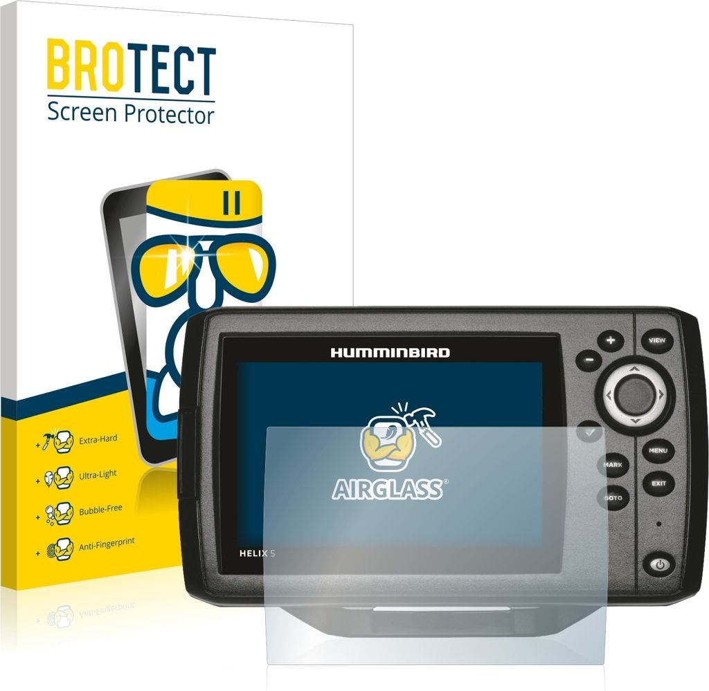 BROTECT Schutzglas für Humminbird Helix 5 Schutzfolie Panzer Folie Glas Display Schutz klar