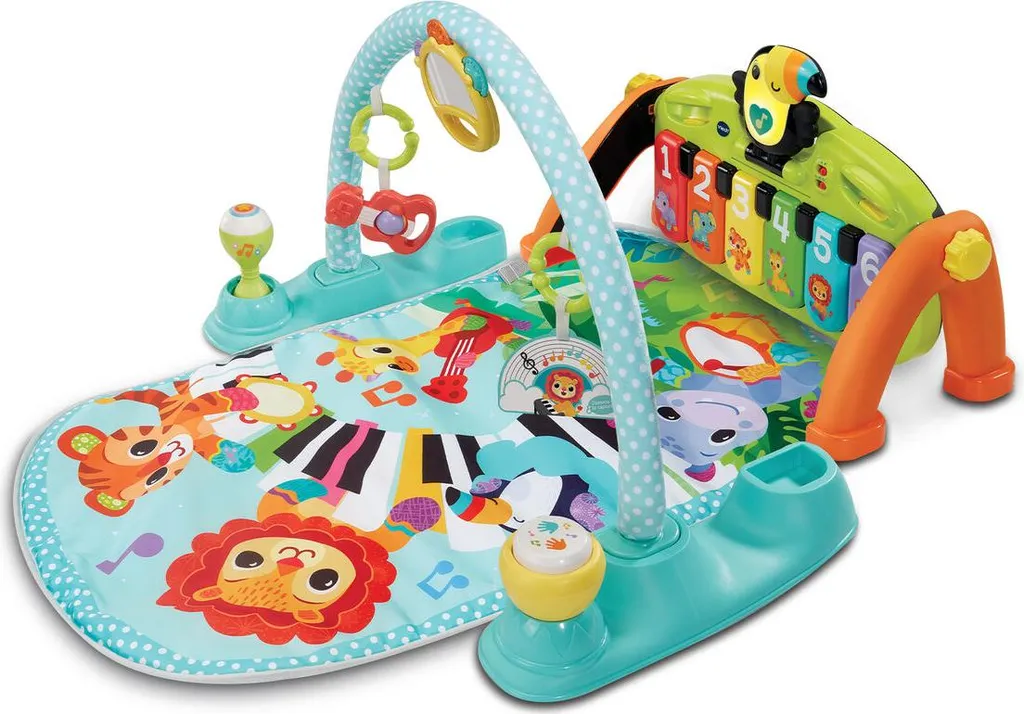 Tapis de Sol pour Bébé avec Piano pour Jouer sur le Ventre et S'éveiller