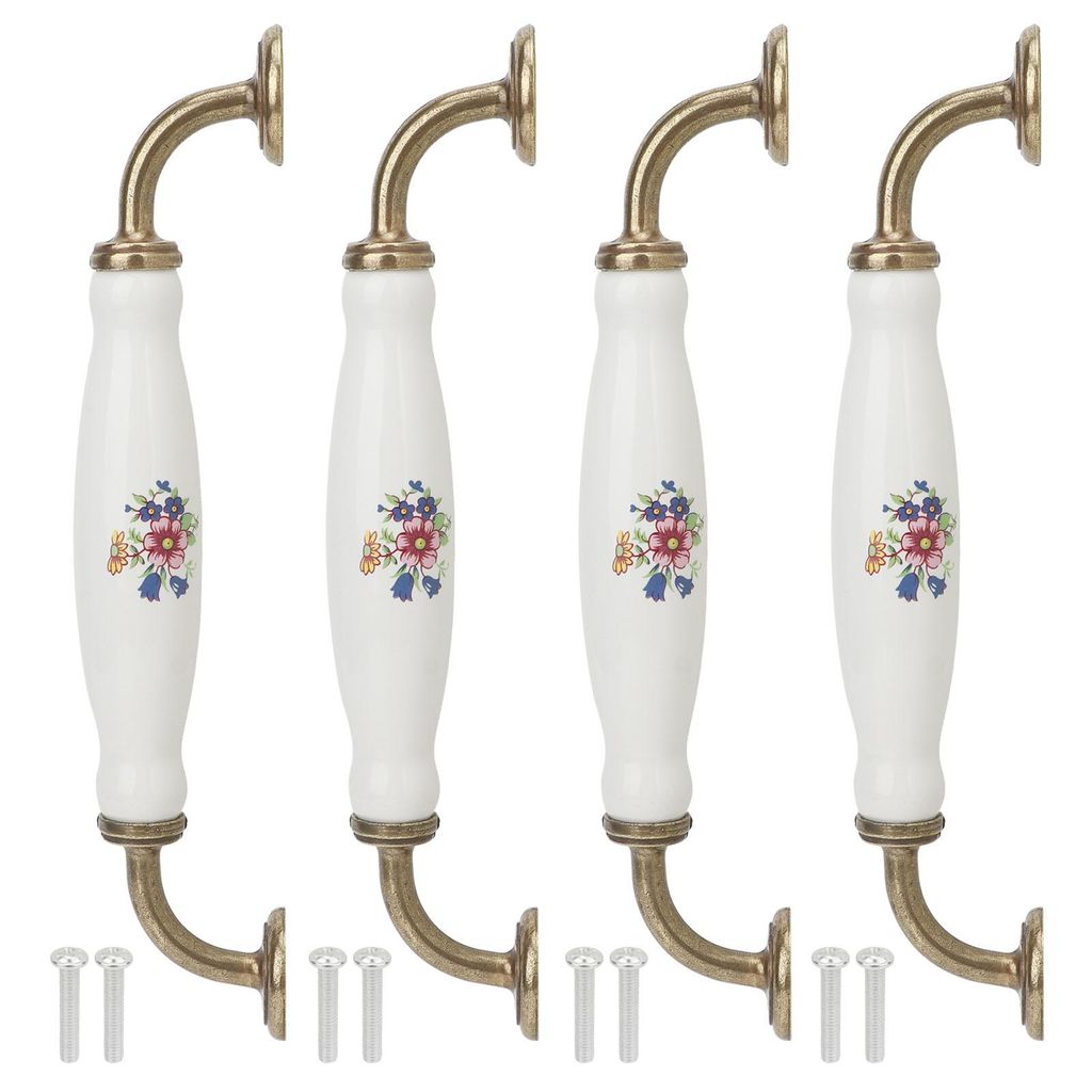 4er-Set Keramikgriffe im europäischen Stil, 160 mm Produktbild 