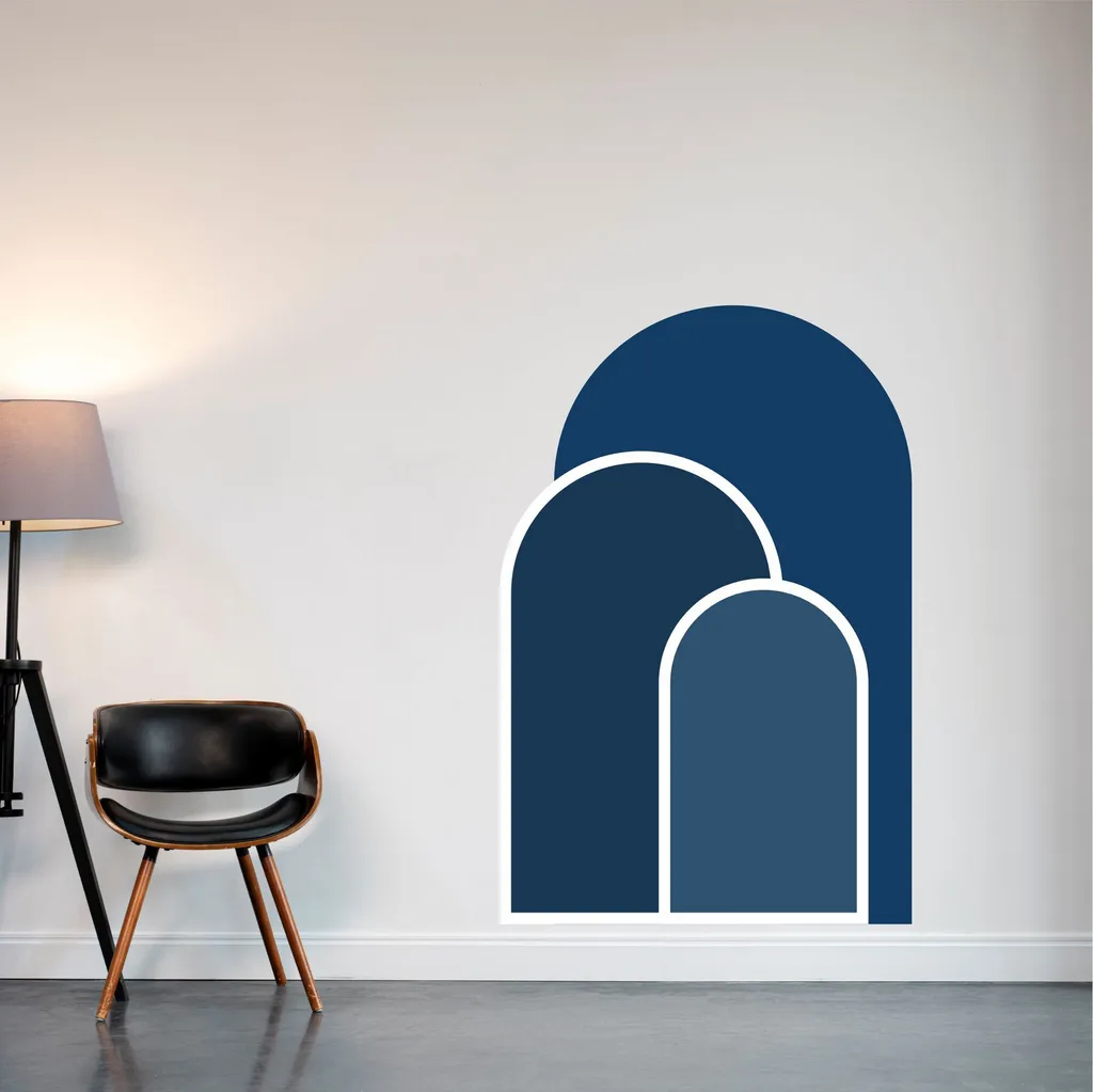 Décoration Murale Autocollante Vinyle Multicolore Wallity Format 70x100cm