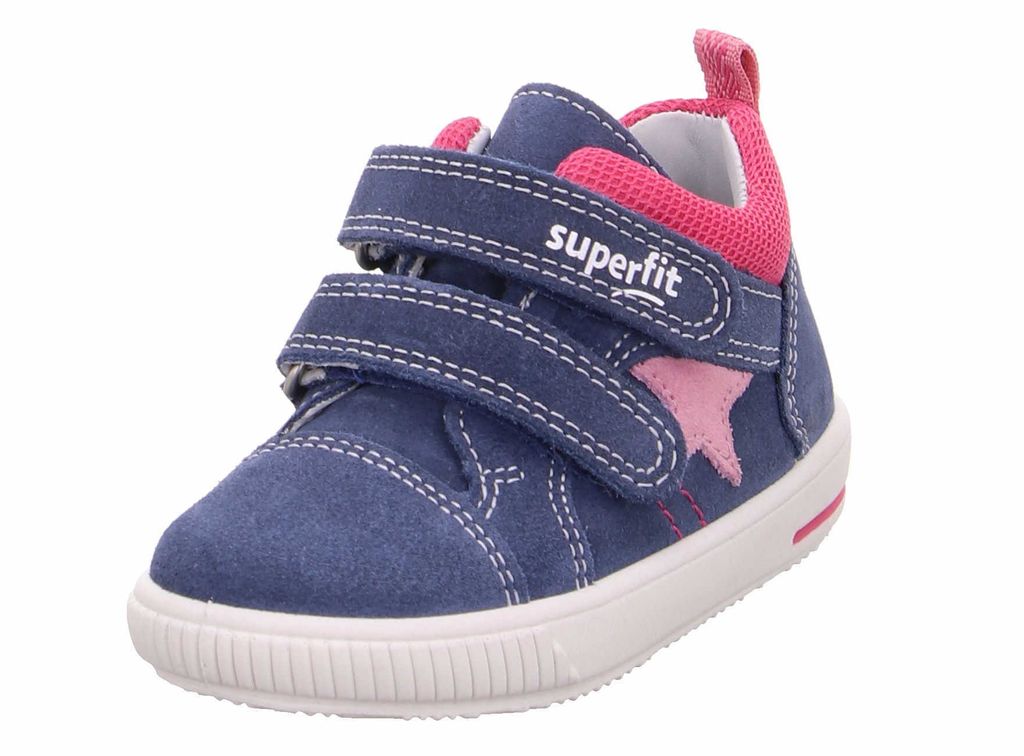 Superfit 1-609352-8030 Moppy Mädchen Lauflernschuh Jeans-Blau, Blau, Gr. 19