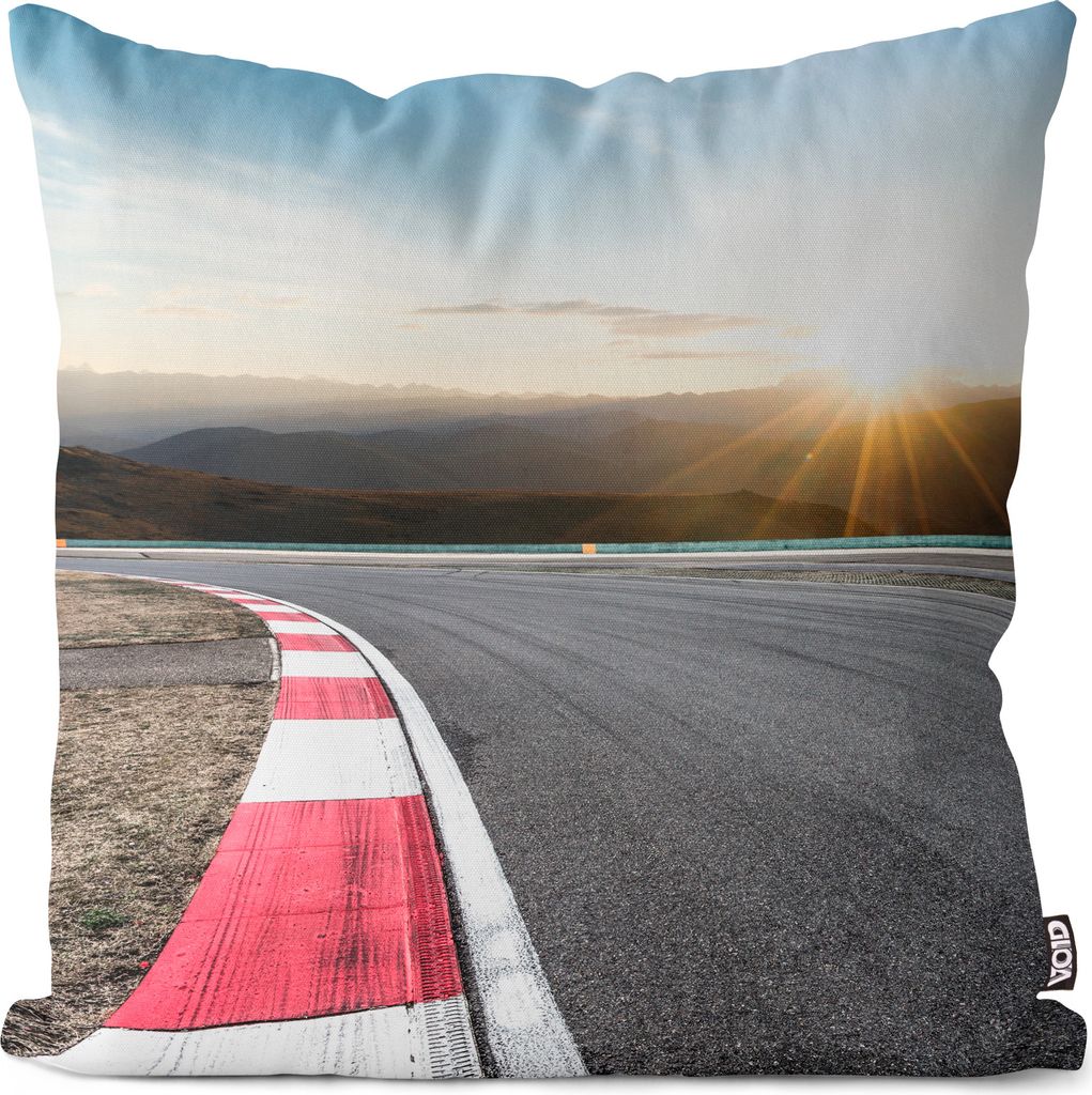 VOID Rennstrecke Rennsport Asphalt Kissenbezug Kissenhülle Sofakissen Kissen Deko Outdoor-Kissen Dekokissen