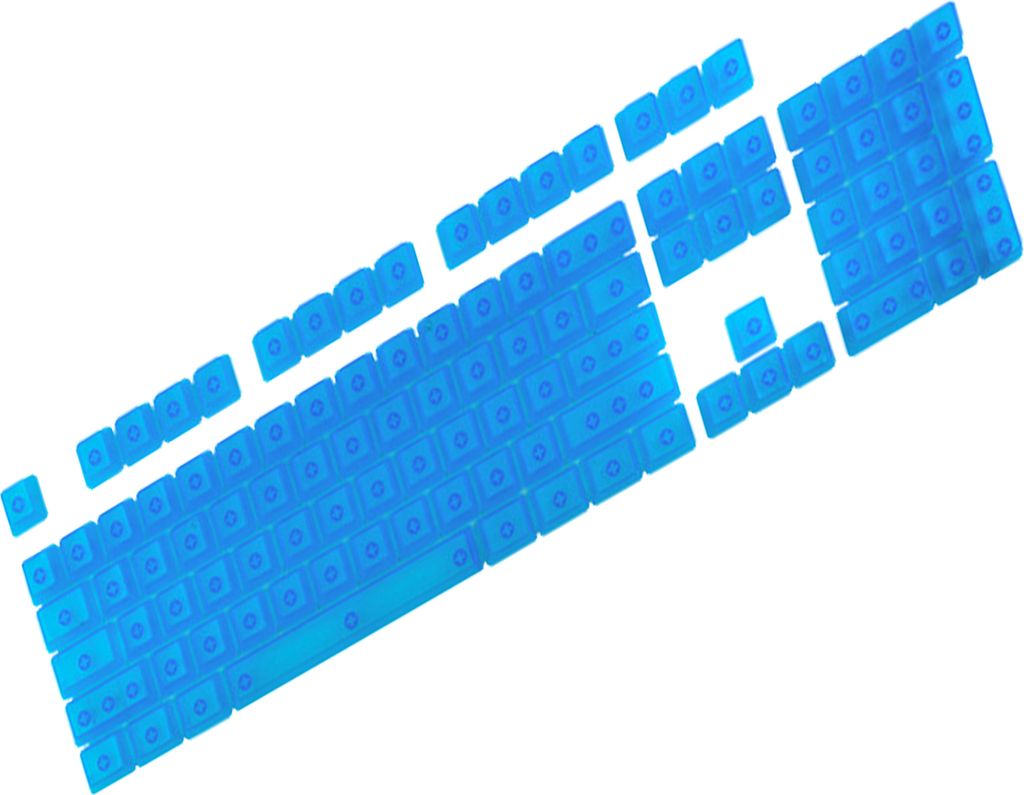 104pcs/festgelegte Schlüsselkappen wegen transparentes Design PBT ohne Schriftzug mechanische Tastatur Hintergrundbeleuchtungskappen für Computer...