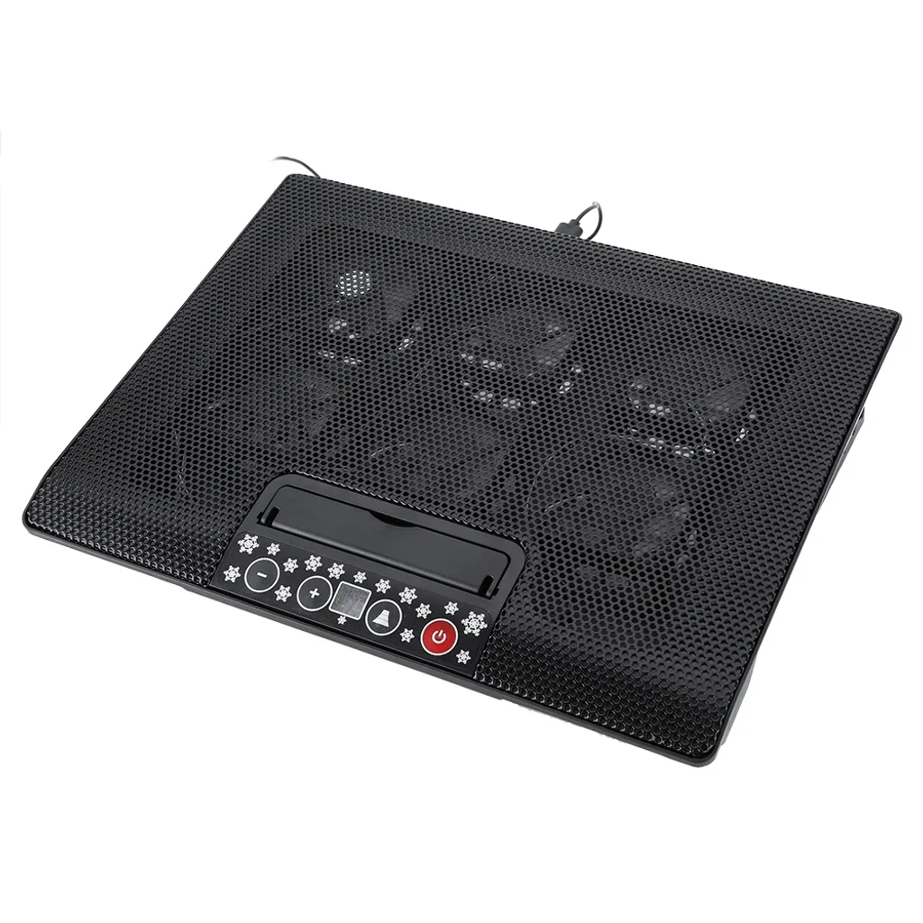 Stop Surchauffe PC Portable - Refroidisseur Ventilé et Socle Ajustable Noir