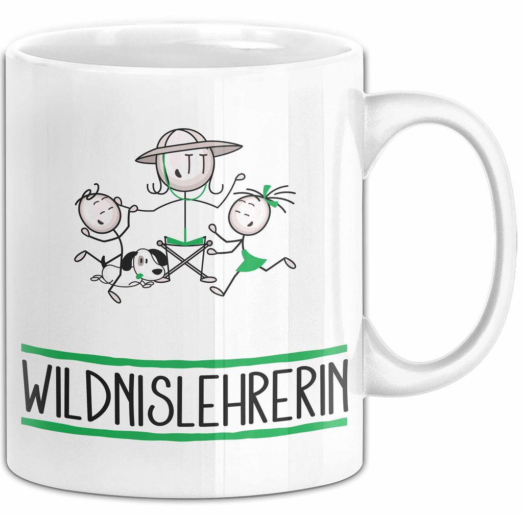 Geschenk für Wildnislehrerin Tasse Lustige Geschenkidee Geburtstag Ich Bin Wildnislehrerin Ich Darf Das (Weiß)