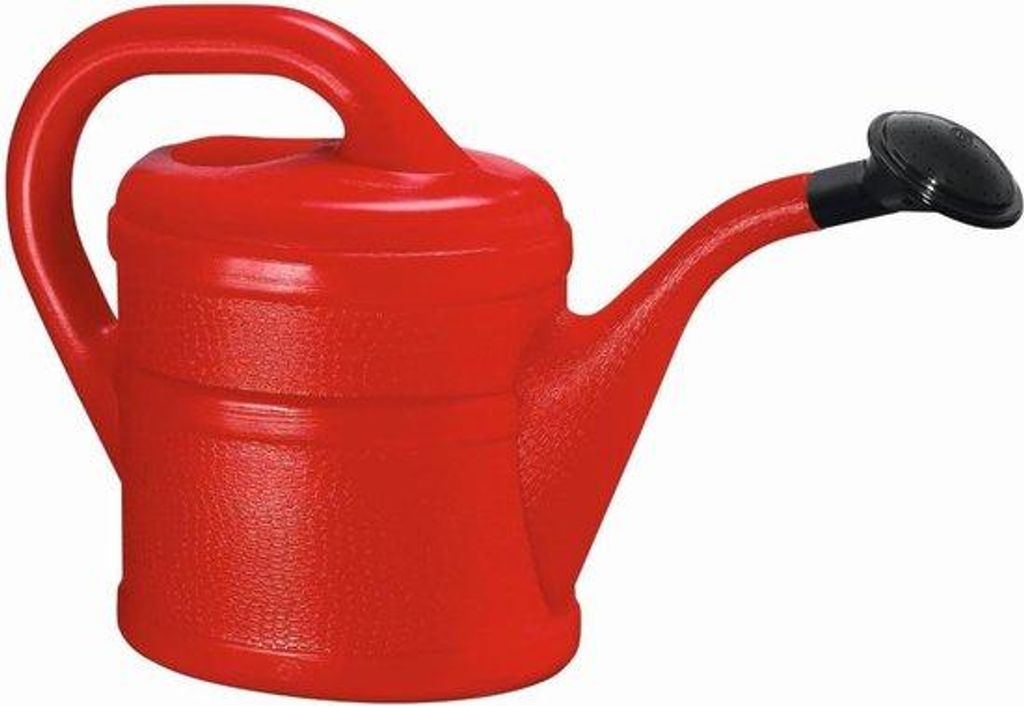 Kunststof 2-Liter-Gieter für Kinder, rote Farbe, groß und klein geeignet, für Zimmer- und Balkonpflanzen