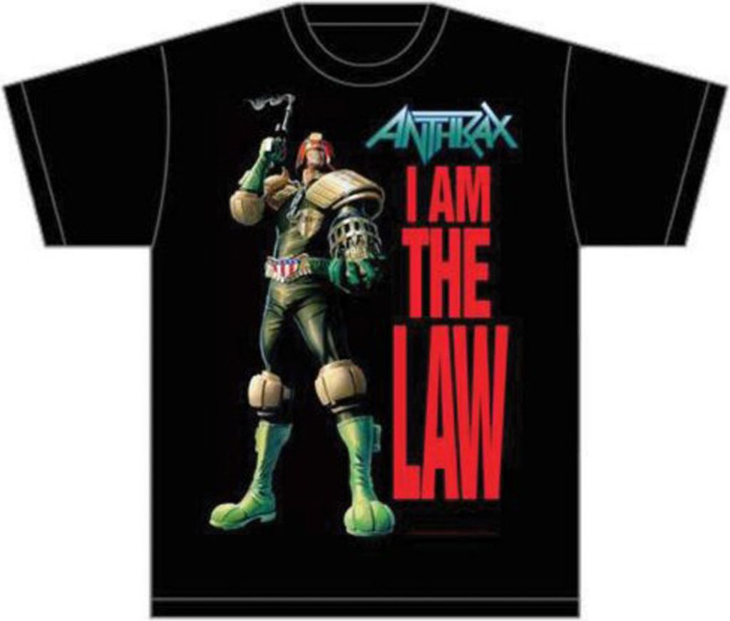 Anthrax I Am The Law Mens T Shirt: Large