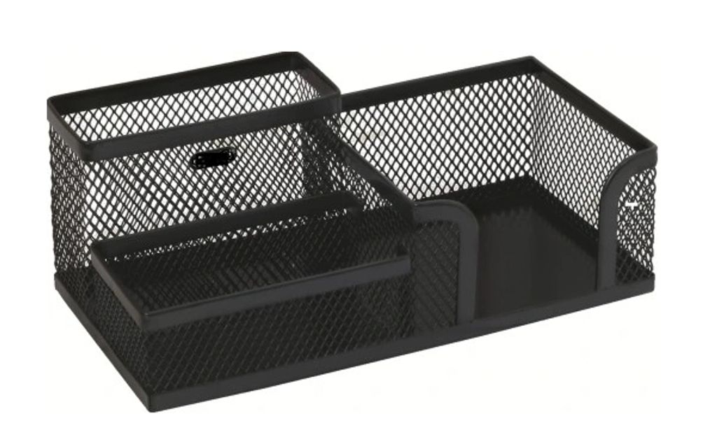 Metall-Schreibtisch-Organizer, Schwarz Produktbild 