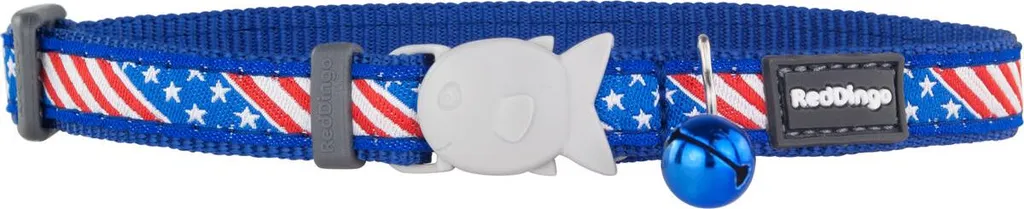 Red Dingo Collare Gatto US Flag Blu 20-32cm | Offerta Qualità Premium