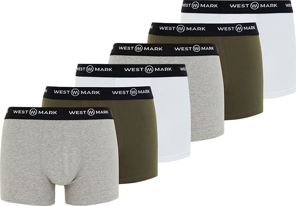 Westmark London 6er Pack Oscar Retro Short / Pant Im praktischen Mehrfach-Pack, Mit Logo-Gummibund, Passt sich angenehm dem Körper an