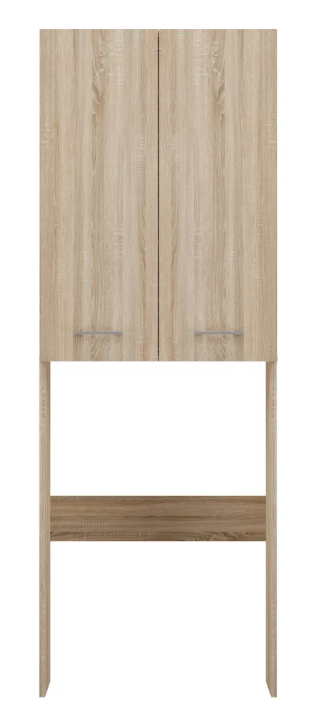 Placard de rangement pour buanderie au-dessus lave-linge MARGO 2 Chêne