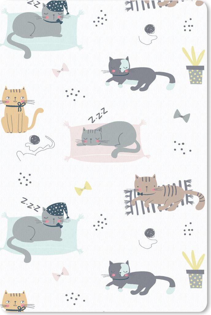 MuchoWow Mauspad Mousepad Katzen - Haustiere - Muster 18x27 cm - Mousepads - Maus Mat - Pad - Mausunterlage