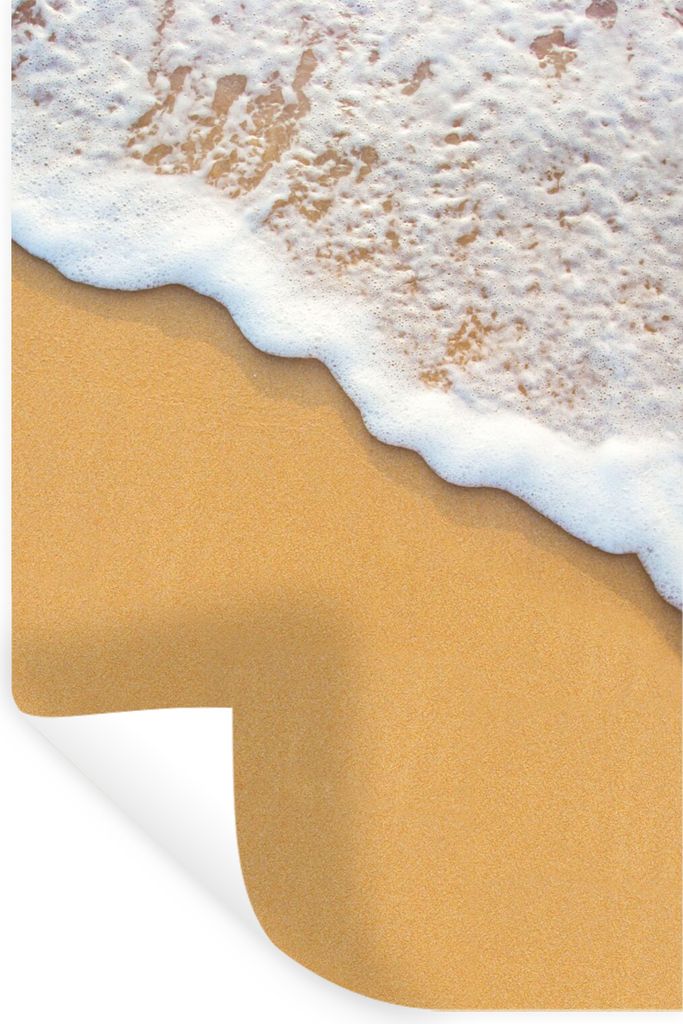 MuchoWow Wandtattoo Wandsticker Wandaufkleber Strand - Wasser - Meer - Tropisch - Sommer 80x120 cm Selbstklebend und Repositionierbar - Repositio...