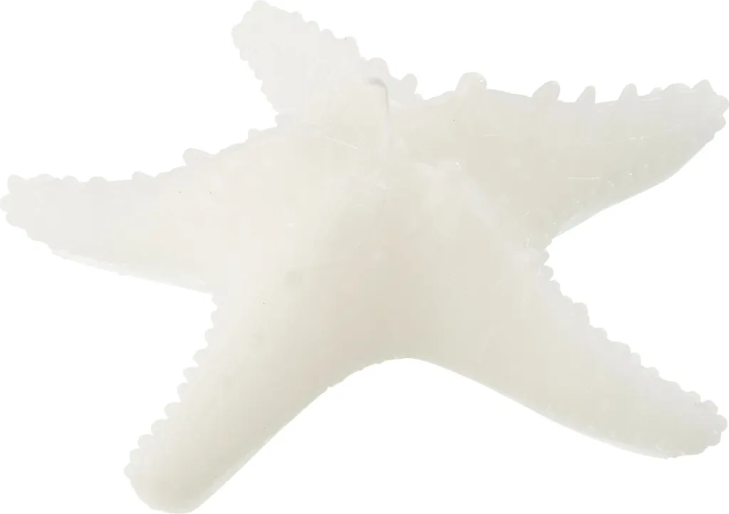 Bougie Étoile de mer Blanche J-Line Large : Déco Marine sans Odeur