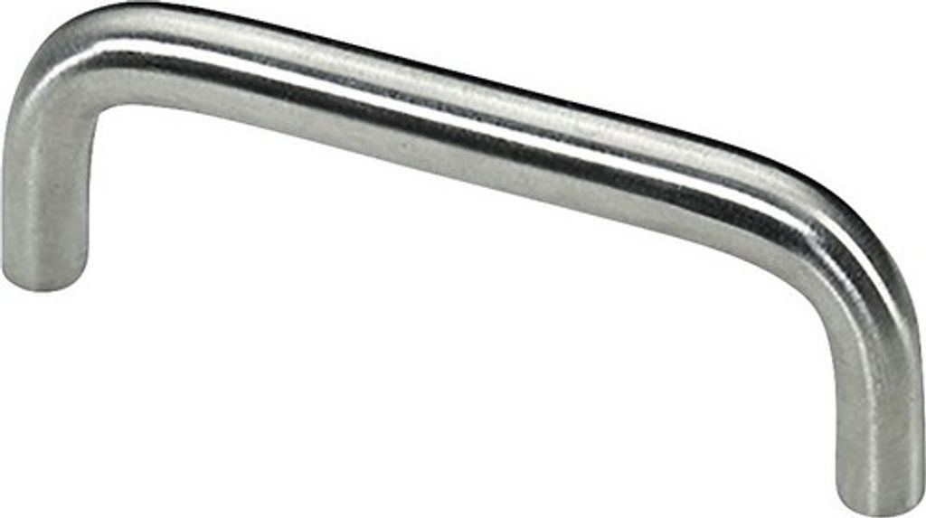 Möbelgriff Stahl edelstahl Lochabstand 96 mm LxBxH 30/106/10 mm