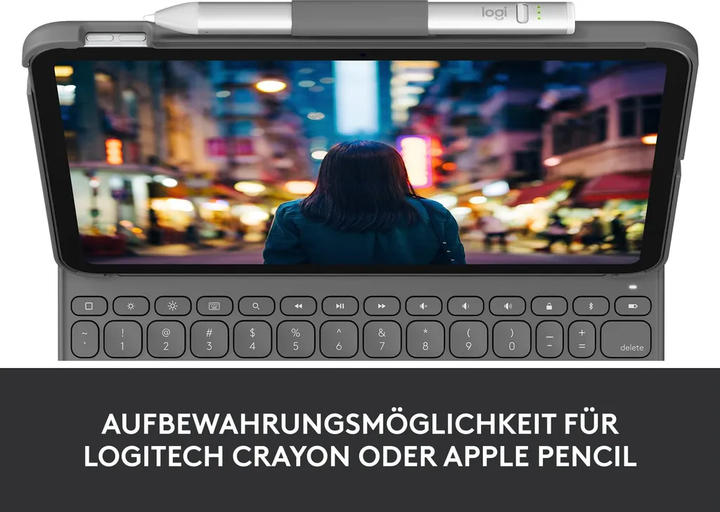 Étui Clavier Slim Folio Logitech iPad 10 - Frappe Confortable et Robuste - 13