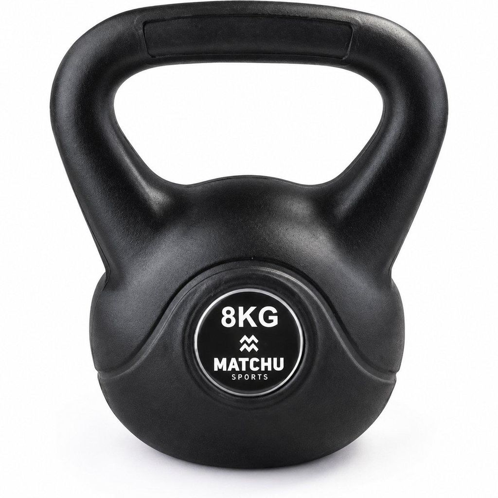 Matchu Sports Kettlebell 8 kg mit Kunststoffhülle und Produktbild 