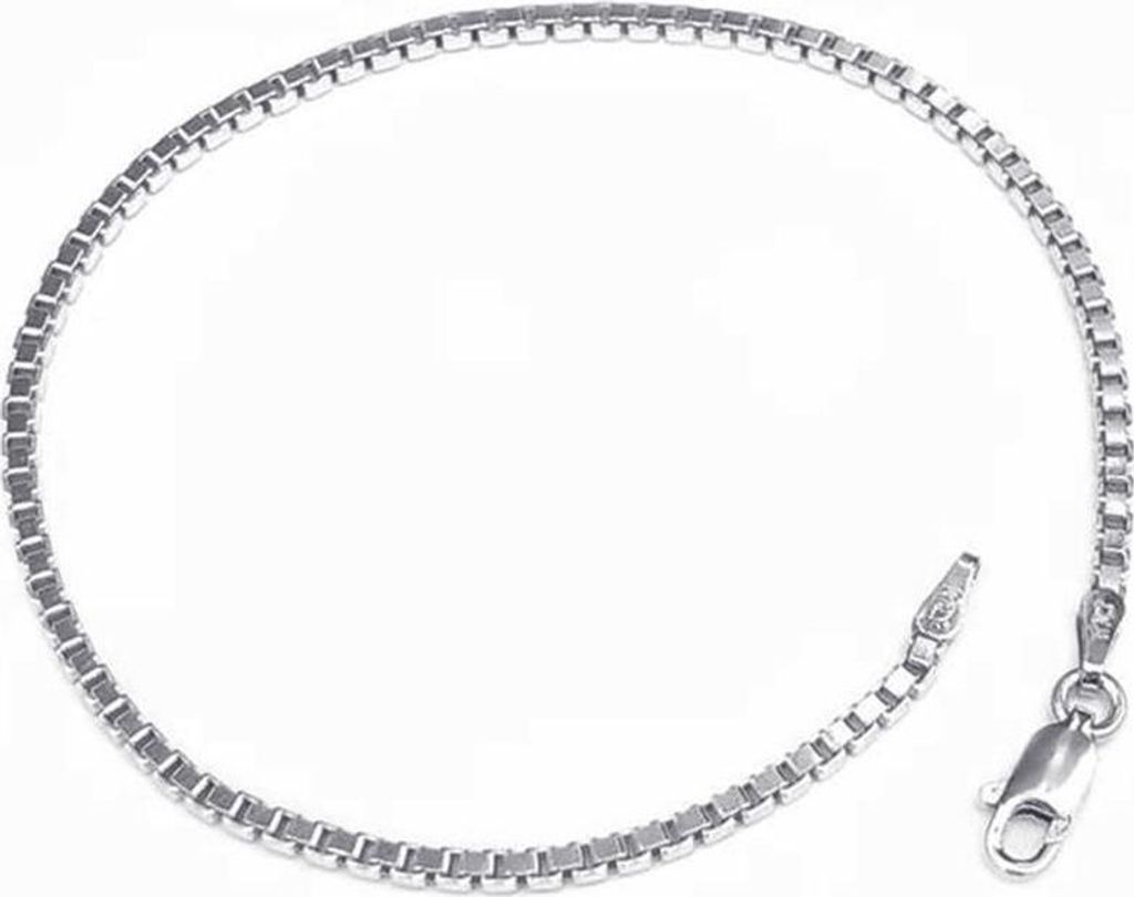 SILBERKETTEN STORE Veneziakette Armband 2mm - 925 Silber, Länge wählbar von 16-25cm - 21cm