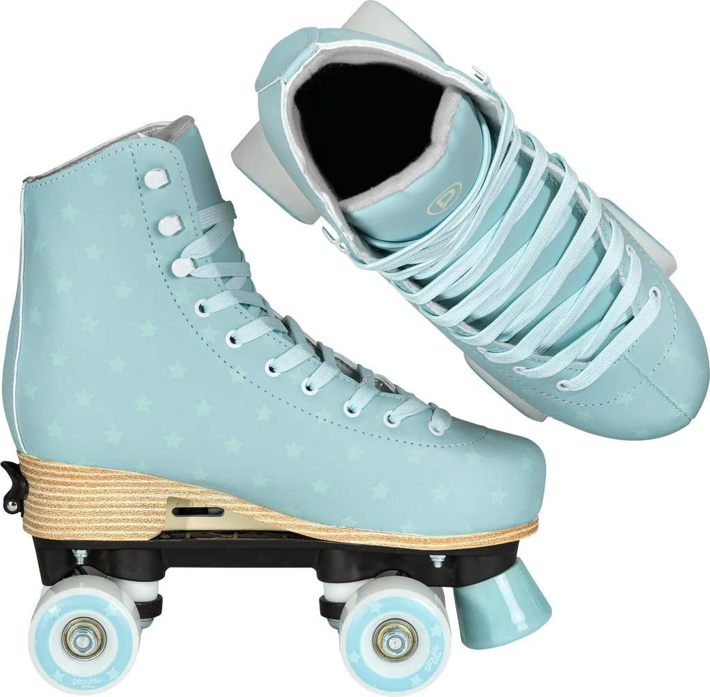 Rollers Quad Playlife Classic Bleu Ciel avec Pointure Ajustable 39 à 42 - 6