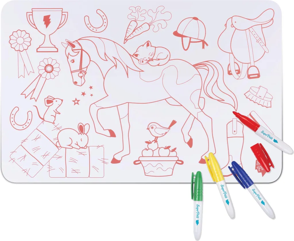 Coloriage Silicone MINI PONY sans BPA Texture Douce Format de Poche