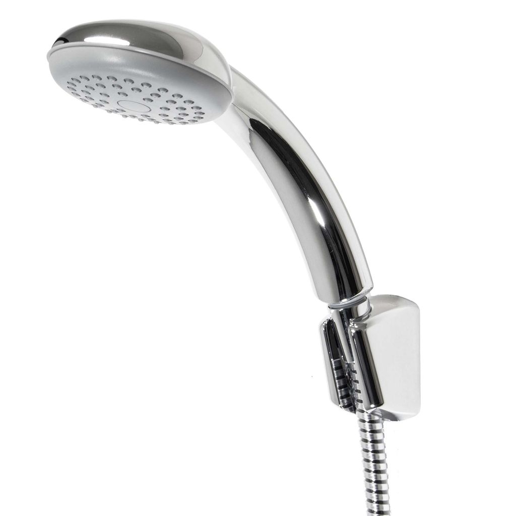 tecuro Wannenset ew-easy-90 - mit Handbrause 1-strahlig, Brauseschlauch 125 cm, Wandhalter