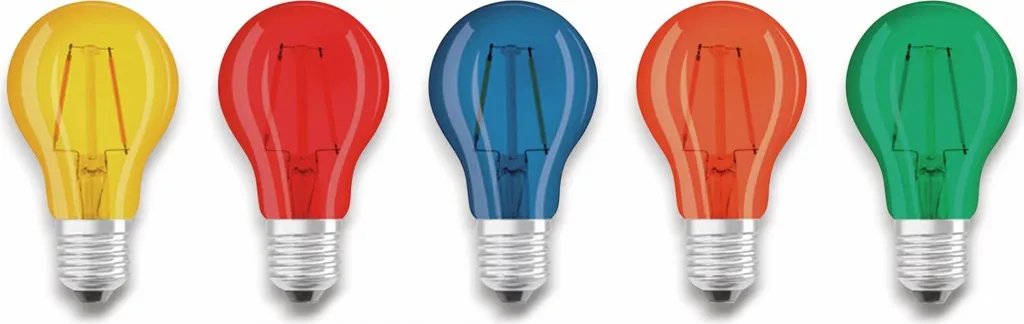 Lot de 5 Ampoules LED E27 Multicolores OSRAM pour Décoration Festive