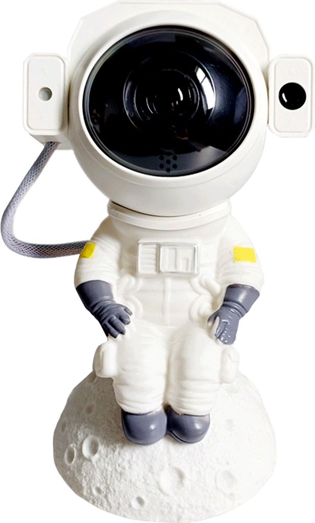 Astronauten-Mond-Stern-Nachtlichtprojektor, HD-Stern- und Mondprojektor, BT-Lautsprecher, dreifarbiges Nachtlicht, geeignet für alle Altersgruppen...