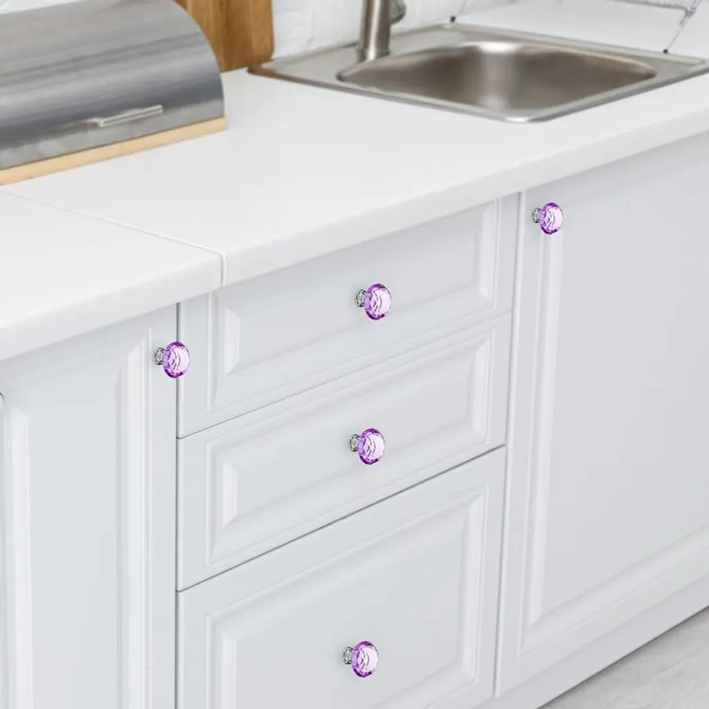 Bouton de meuble cristal pour rénovation - Design chic et moderne - 4