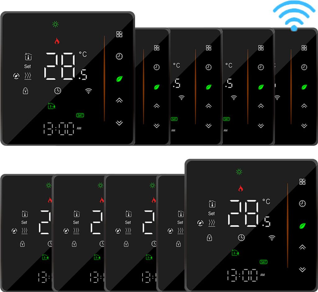 10X WiFi Inteligentny termostat pokojowy Termostat, Zdjęcie produktu 