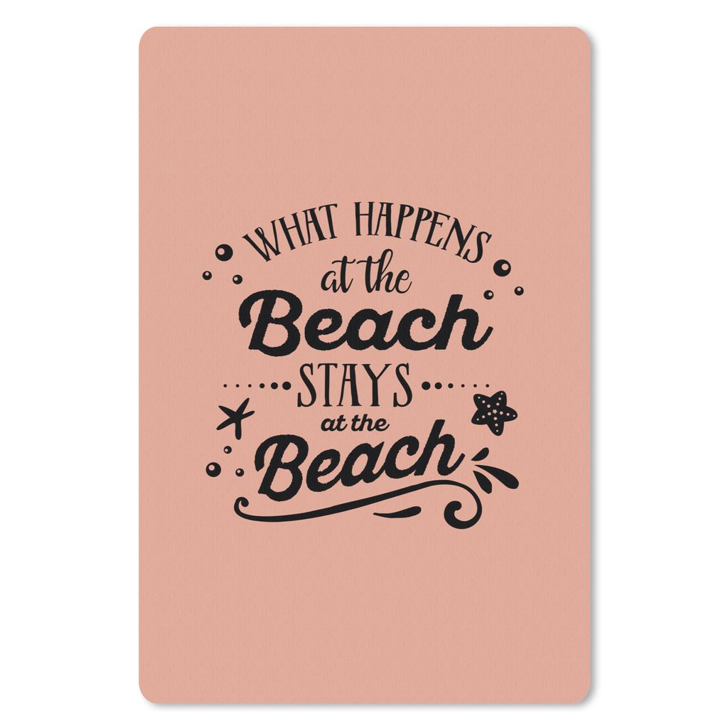 MuchoWow Mauspad Mousepad Sommer - Zitat - Strand 40x60 cm - Mousepads - Maus Mat - Pad - Mausunterlage - Schreibtisch Accesoire