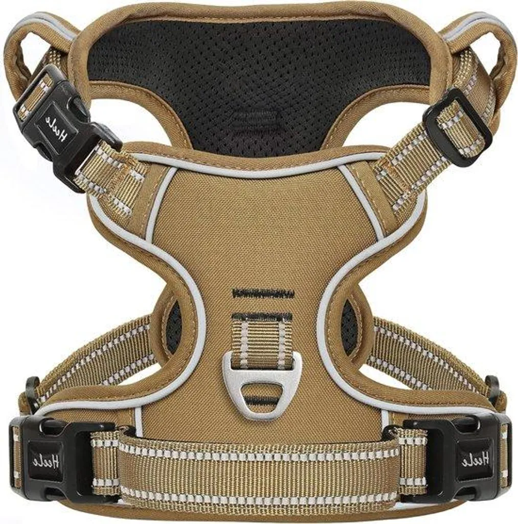 Collier de dressage pour grand chien avec poignée de contrôle Kaki XL