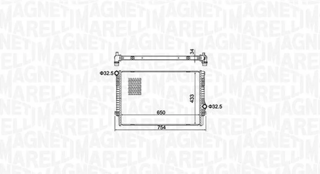 Radiateur de moteur pour VW Golf VII et Touran - Refroidisseur d'eau