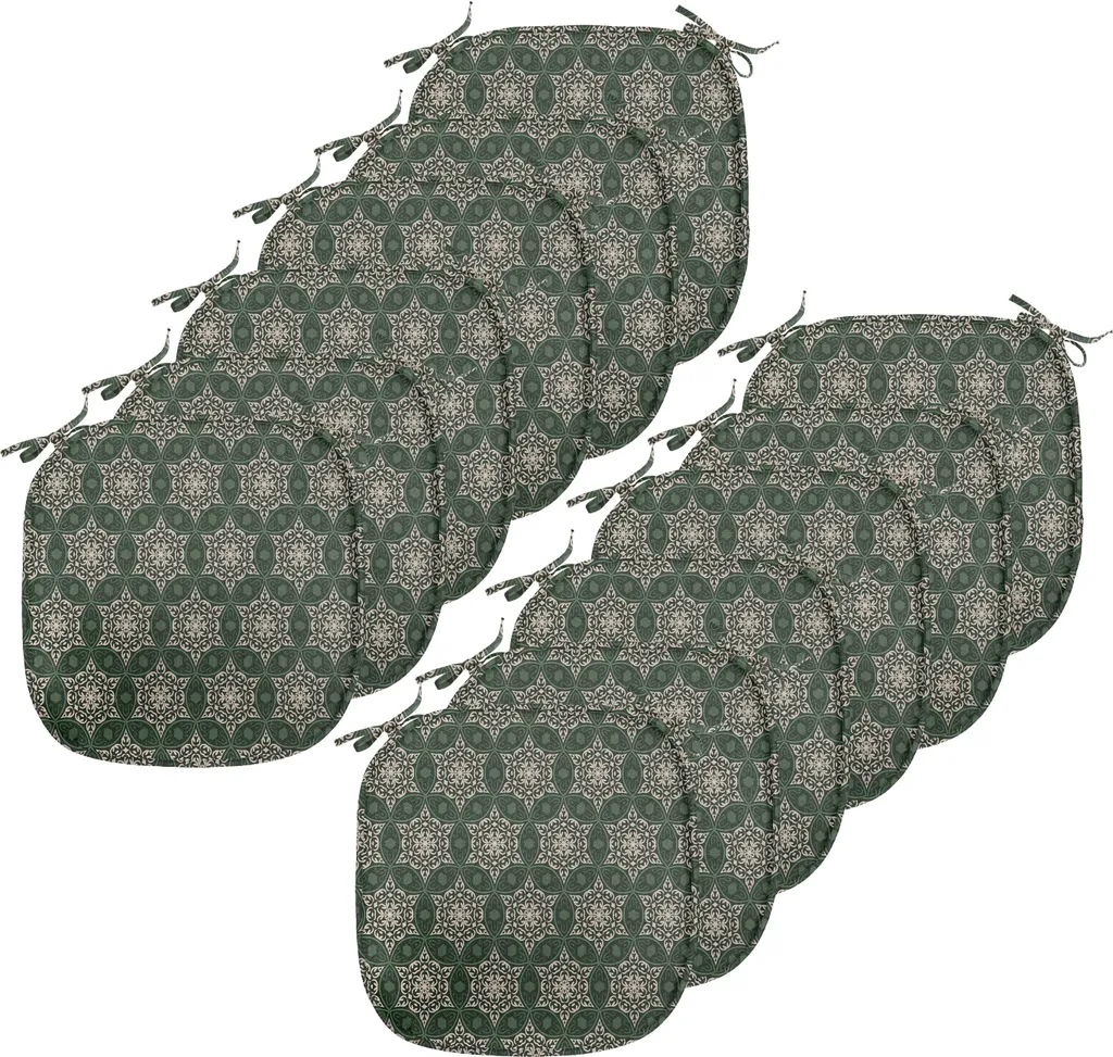 ABAKUHAUS Fiore Federe Cuscini Set di 2, Ombre Tropical Garden, Stampa