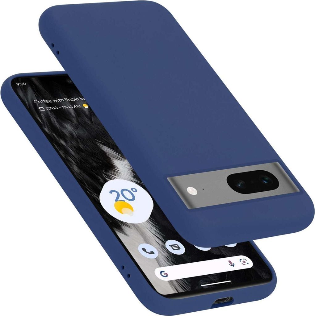Cadorabo Hülle für Google PIXEL 7 Hülle Silikon Handyhülle Case aus flüssigem Silikon, Kratzfeste und stoßfeste Schutzhülle für Google PIXEL 7