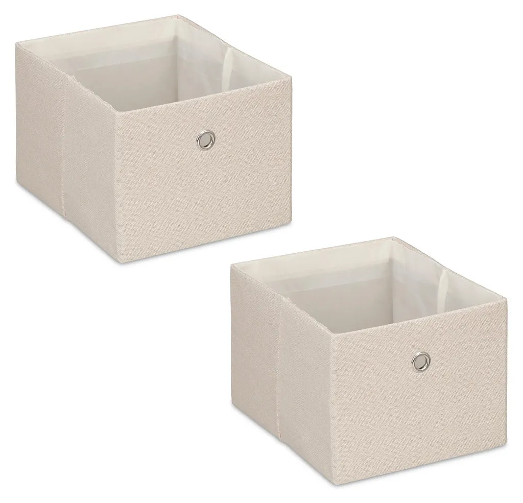 Boîte de rangement gain de place petit organisateur tissu pliable 2pc