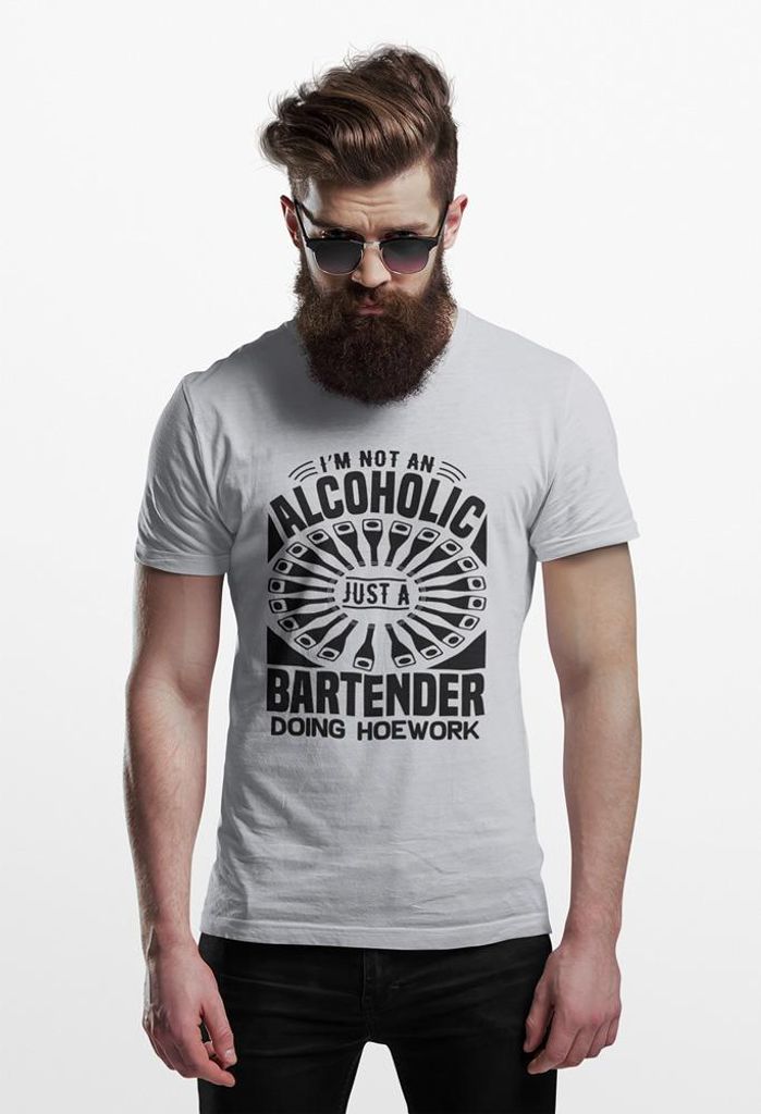 D&B Uni Polo ST00056 Bartender Grau-Größe 3XL