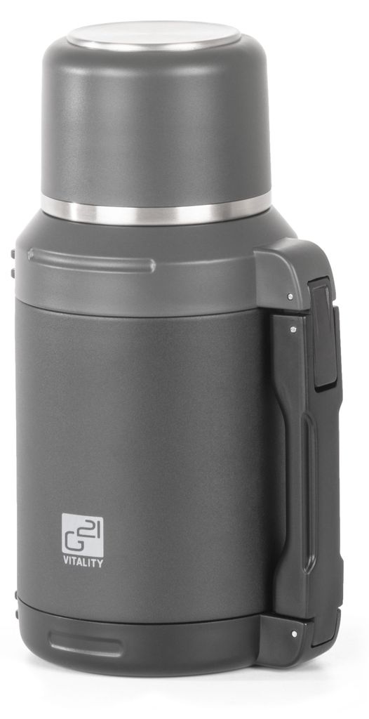 Termoska G21, roestvrij staal, 1200 ml, zwart-grijs Productafbeelding 
