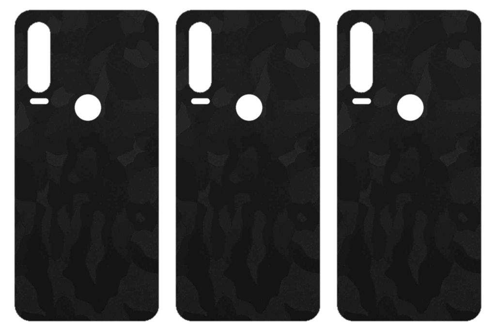apgo Rückseite Schutzfolie, Skin, kompatibel mit Alcatel 3H, Hinten Displayschutzfolie aus Vinylfolie, kratzfest, einfache Montage - Schwarzes Tar...