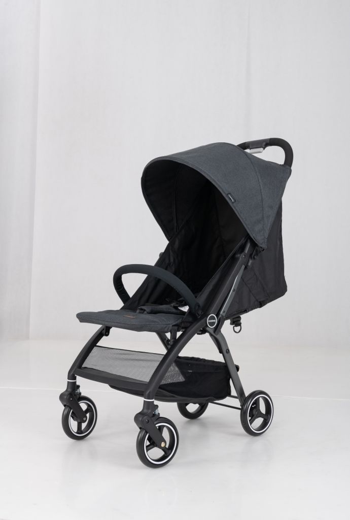 COSTWAY Leichter Kinderwagen, faltbarer Sportwagen mit verstellbarer Rückenlehne, Baldachin, 5-Punkt-Gurt & Aufbewahrungskorb 0-36 Monaten