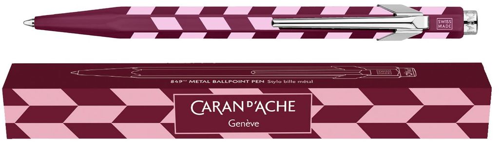 CARAN D'ACHE Druckkugelschreiber 849 MOSAIC granatrot Produktbild 