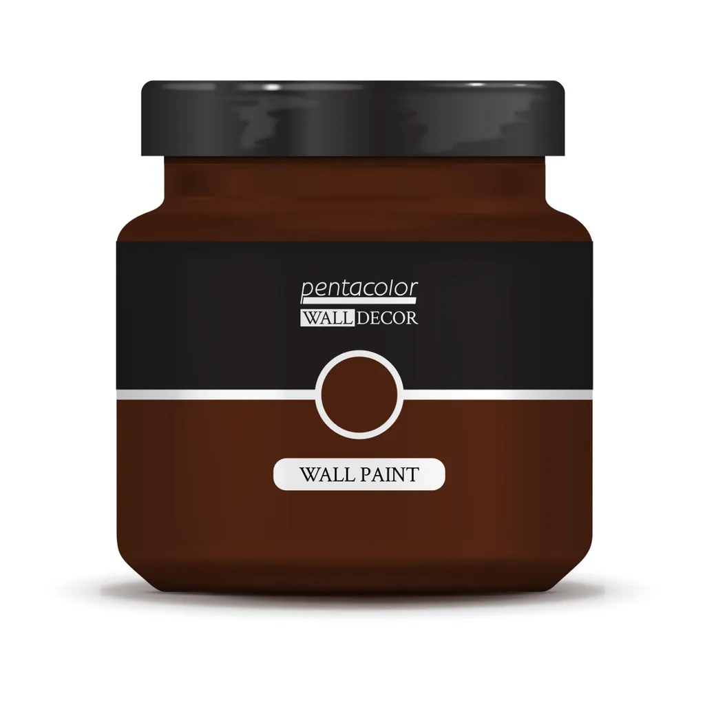 Peinture Murale Mate Coloris Brun Rouille 1000 ml pour Murs et Plafonds