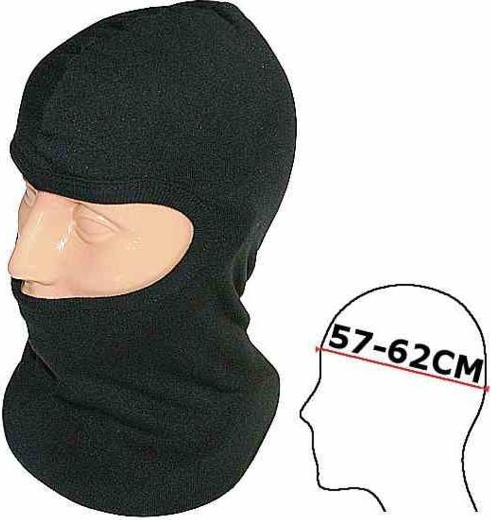 Sturmhaube Fleece Einseitig Augen Nicht Teilen L/Xl