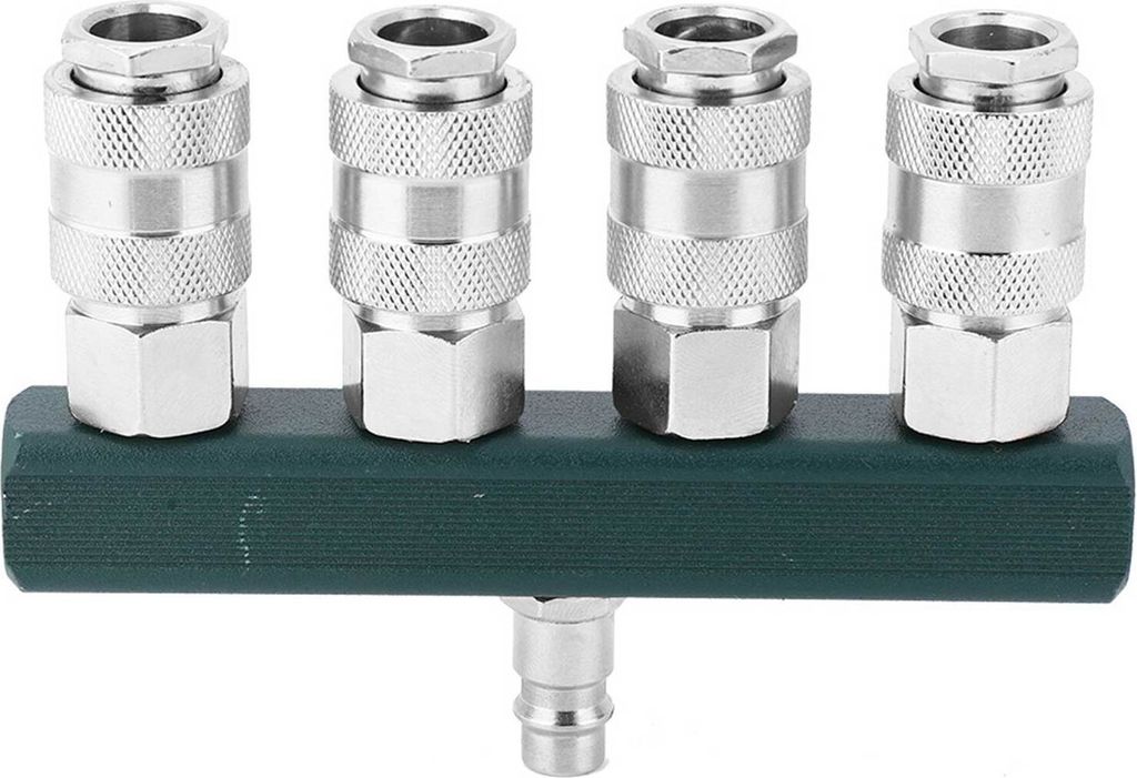 4-Wege-Schnellverbinder 1/4in NPT-Gewinde Hochwertige Luft-Schlauch-Kupplung Pneumatik-Armaturen