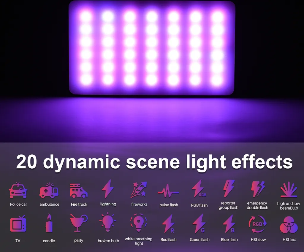 Éclairage LED pour Vlog et Visioconférence Rechargeable avec Fixation Cold - 4