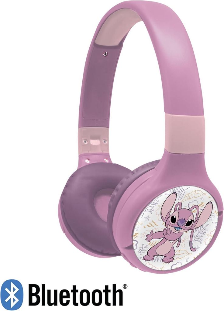 2-in-1 Kinder Bluetooth & Kabelkopfhörer Disney Stitch Produktbild 
