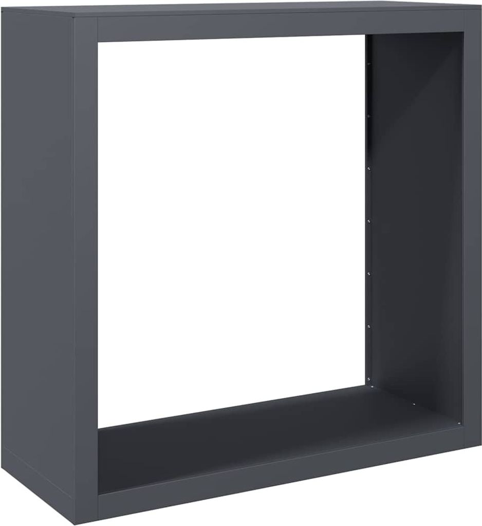 vidaXL Stojak na drewno opałowe antracytowy 100x40x100 cm Zdjęcie produktu 