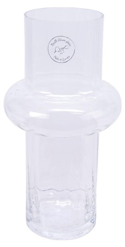 Vase Glas d14h24 cm klar Decoris
