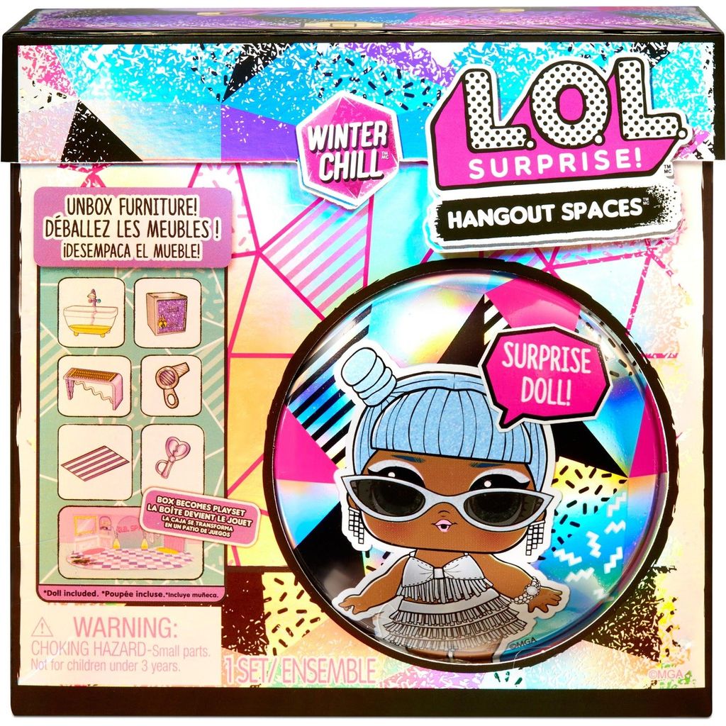 L.O.L. Surprise! Winter Chill Spaces Playset with Doll- Style 4, Mini-Puppe, Weiblich, 4 Jahr(e), Junge/Mädchen, 149,4 mm, 322,727 g