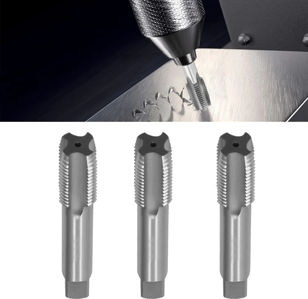 Tarauds Machine M22 Haute Performance en Acier Rapide - Lot de 3 - 8